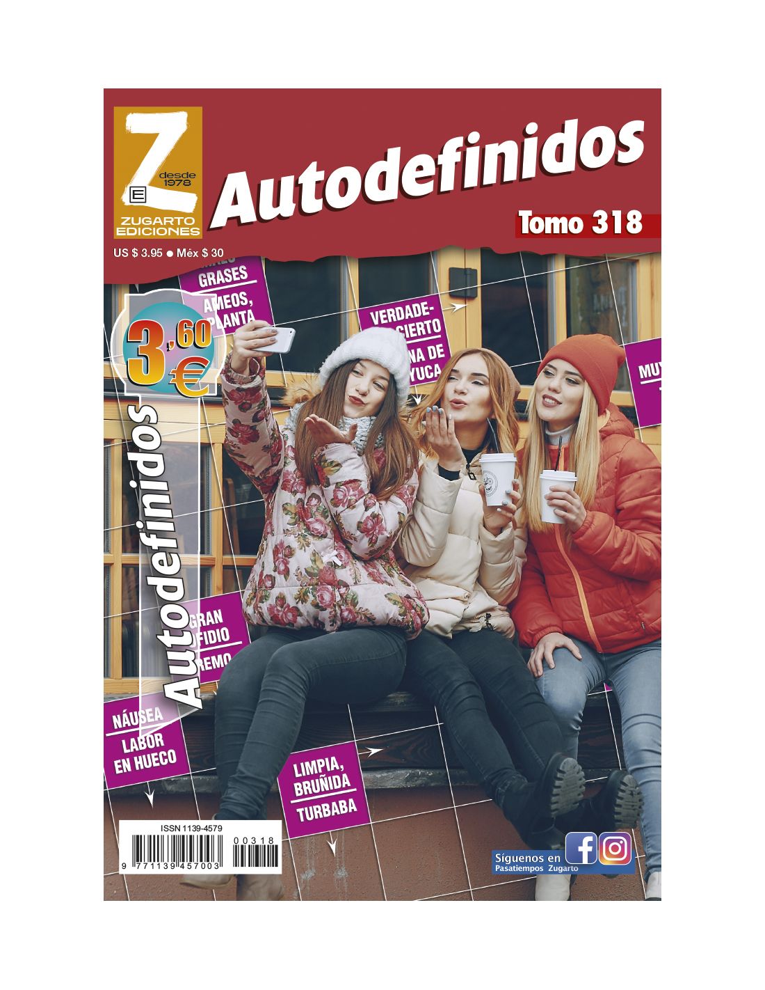 Pack De 4 Libros De Autodefinidos En Español - 48 Páginas Cada Uno Con Pasatiempos De Diferente Dificultad (27x19 Cm)